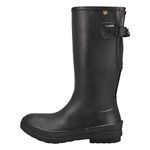 Bogs Womens Amanda II Tall Waterproof Boot Rain, Black, 9