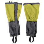 1Pair Leg Gaiters Waterproof Snow Boot Gaiters, Breathable Climbing Hiking Snow Gaiter for Outdoor Hiking Walking Hunting Climbing Mountain(Green) Gators