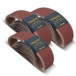 POWERTEC 4 x 24 Inch Sanding Belts,