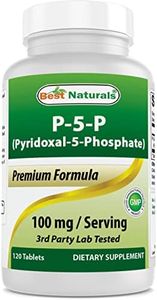 Best Naturals P5P Vitamin B6 (Pyridoxal 5 Phosphate) 100 mg/Serving - 120 Tablets