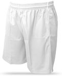 Vizari Dynamo Soccer Shorts for Men and Women | Versatile Polyester Dynamo Shorts for Multiple Sports Activities White