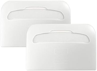 Commercial Toilet Seat Cover Dispenser Wall Mount (2-Pack), White Half-Fold Toilet Seat Cover Holder for Bathroom/Restroom