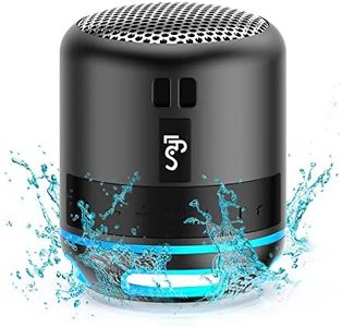 LFS Small Bluetooth Speakers Portable Wireless Speaker Waterproof Mini Speaker, TWS Pairing, RGB Lights, 15H Playtime, Beach Speaker for Home, Shower, Travel