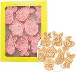 8 Pieces Cute Easter Cookie Stamps 