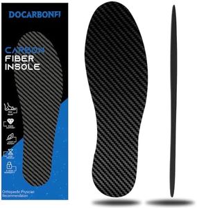Carbon Fiber Insole 1 Piece, Rigid Carbon Fiber Shoe Insert for Arthritis,Turf Toe, Hallux Limitus, Rigidus, Foot Fractures, Mortons Neuroma Graphite Insole, Alternative to Post Op Shoe 260mm