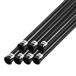 Izzo Golf Black Plastic Golf Club Tube for Your Golf Bag - Plastic Black Protective Golf Club Tube 1.5' - 7 Pack