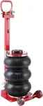 GARVEE Air Jack 3 Ton/6600 Lbs, Pneumatic Triple Bag Air Jack, Lift to 17.7", 3~5 Seconds Quick Lifting Air Jack with Adjustable Handle, for Cars, Garages, Maintenance, Red