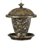 Perky-Pet 305 Holly Berry Gilded Chalet Wild Bird Feeder, Gold