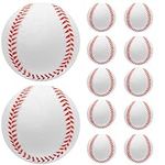 Kicbertin Foam Baseballs 12 Pack, Soft Baseballs 9 inch Training Softball for Catching, Throwing and Hitting Practice