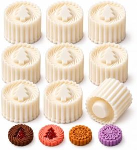 9PCS Christmas Tree Cookie Press, Double Ended Pastry Mold for Cookies | Flip to switch Double-Sided Pastry Mold, Food-safe ABS,DIY Household Pastry 2-Pattern Baking Press Tool Kitchen Gadgets