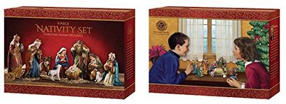 Avalon Gallery Michael Adams 9-Piece Nativity Figurine Set, Stone Resin, 9 pc