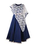 My Lil Princess Women's Maxi Dress (My Lil Princess_Roy Poncho Blue_32_Gold_9-10 Years)