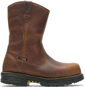 WOLVERINE Men's Hellcat CarbonMax Wellington Boot Construction, Tobacco, 13