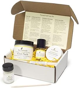Bee Naturals Natural Nail Care Kit - Natural & Non-Toxic Nail and Cuticle Care Set with Vitamin E - Softens & Protects - Ideal Gift for Repairing Cuticles and Nails