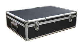 MegaDisc New 1000 CD DVD Black Aluminum Media Storage Case Mess-Free Holder Box with Sleeves