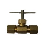 MOPUEHEL 1/4-Inch by 1/4-Inch Straight Needle Valve for Maple Syrup Reverse Osmosis System, Maple Syrup RO System., Brass