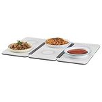 VEVOR Electric Warming Tray, 18.9" x 10.2" Portable Cold Rolled Sheet Heating Tray with Temperature Control (35-100℃), Perfect for Catering, House, Parties, Events, Entertaining and Holiday, White