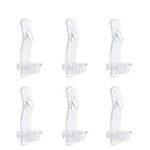 INCREWAY 30 Pack Shelf Support Peg, Clear Plastic Locking Shelf Support Pin Clips, Cabinet Shelf Pins Self-Locking Bracket Clips Fits 1/4" Diameter Hole & 25/32" Shelf