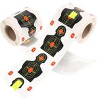 200Pcs Splatter Stickers: Reactive Targets for Shooting with Fluorescent Yellow Impact, Shooting Targets 8X7X7CM