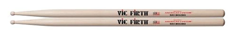 Vic FIrth - American Custom® Drumsticks SD2 - Bolero - Maple - Wood Tip