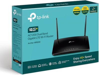 TP-Link Archer MR600 4G+ AC1200 Dual Band Wireless Router – SIM Slot, MU-MIMO