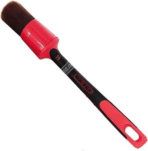 Ma-fra, Pennello Red Car Detailing Dimensione 24mm, Pennello per la Pulizia di Tutte Le Superfici Interne ed Esterne Auto Come Cerchi in Lega, Plastiche, Vano Motore, Volante e Cuciture dei Sedili