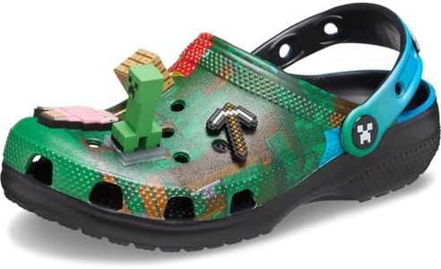 Crocs Unisex-Child Classic Minecraft Clogs, Multi, 12 Little Kid
