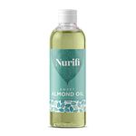 Sweet Almond Oil - 1 Litre - by Nurifi - for Skin, Hair, Massage, Nails, Cuticles, Face, Body - Vegan & Food Grade