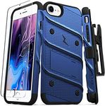 Zizo iPhone 8 Case/iPhone 7 Case by [Bolt Series] w/ [iPhone 8 Screen Protector ] Kickstand [12 ft. Military Grade Drop Tested] Holster Belt Clip