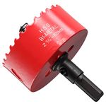 Hole Saw 65 mm, Bi-Metal Cutting Depth HSS M 42 Hole Cutter for Cutting Wood, Plastic, Drywall, Plasterboard and Soft Metal Sheet