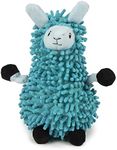 goDog Llamas Noodle Plush with Chew Guard Technology Durable Plush Dog Toy, Blue, Small