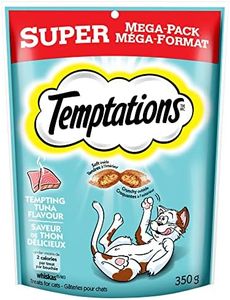 Temptations Adult Cat Treats, Tempting Tuna Flavour, 350g Pouch