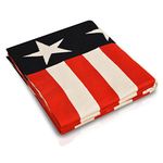 Casa Pura Children's Blanket Barack with Stars and Stripes Motif Tested for Harmful Substances | Cosy Cotton Blanket | Choice of Sizes Modern 100 x 120 cm Blue / Red / White