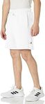 adidas Men's Lounge Fleece Short, White, Large