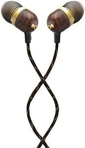 House of Marley Smile Jamaica Cuffie In Ear, Auricolari con Filo, Microfono Incorporato, Isolamento Acustico, Cuscinetto da 9.2 mm, 2 Misure, Silicone, Cavi Antigroviglio, Materiale Riciclato, Ottone