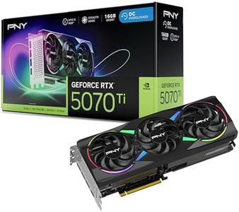 PNY NVIDIA GeForce RTX™ 5070 Ti Epic-X™ ARGB OC Triple Fan, Graphics Card (16GB GDDR7, 256-bit, Boost Speed: 2640 MHz, PCIe® 5.0, HDMI®/DP 2.1, 2.98-Slot, NVIDIA Blackwell Architecture, DLSS 4)