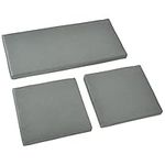 Outsunny Outdoor Seat Cushion Pads for Rattan Furniture, 3 PCs Garden Furniture Cushions, Dark Grey