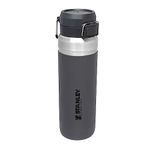 Stanley Quick Flip Stainless Steel Water Bottle 1.06L - Keeps Cold For 18 Hours - Keeps Hot For 7 Hours - Leakproof - BPA-Free Thermos - Dishwasher Safe - Cup Holder Compatible - Charcoal