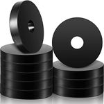 10 Pcs 1 1/2 Inch OD x 3/8 Inch ID x 1/4 Inch Thickness Rubber Spacer Flat Rubber Bushings Neoprene Rubber Washers for Screws Bolts Faucet Household Appliances