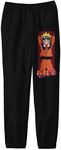 Bioworld Naruto Character Pose and Title Logo Youth Black Graphic Sweats-XL