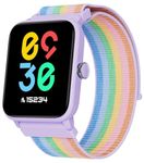 BIGGERFIVE Smart Watch for Kids without APP, Fitness Tracker Watch Pedometer, Heart Rate, 5ATM Waterproof, Sleep Monitor, Calorie Step Counter, Puzzle Games, Vibrate Alarm Clock for Girls 5-14