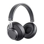 Bluedio BT5 Bluetooth Headphones Over Ear, [20 Hrs Playtime] Wireless Headphones, Soft Memory Protein Earmuffs, Built-in Mic, Hands-Free Call, Voice Assistant - Black