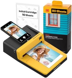 KODAK Dock ERA Plus 4PASS Instant Portable Photo Printer (4x6) (Printer + Initial 10 Sheets + 80 Sheets)