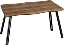 Seconique Quebec Wave Edge Dining Table in Medium Oak Effect