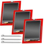 AZDelivery 2.4 inch TFT LCD Touch Screen Module XPT2046 PCB ILI9341 240x320 Pixels 8-bit SPI Serial Port Display 300mA 5V 3.3V compatible with Arduino Including E-Book! (Pack of 3)