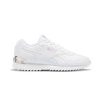 Reebok Womens Glide Ripple Clip Sneaker, Ftwwht Ftwwht Rosgol, 6 UK