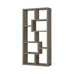 Coaster FINE Furniture Multiple Cubed Rectangular Bookcase Weathered Grey