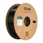 eSUN PETG Filament 1.75mm, ePETG+HS High Speed 3D Printer Filament, Dimensional Accuracy +/- 0.05mm, 1KG Spool (2.2 LBS) for 3D Speedy Printing,Solid Black