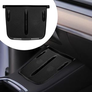 kwmobile Tappetino Antiscivolo Pannello Controllo Auto Compatibile con Tesla Model Y/Model 3 Tappeto - Copertura Antipolvere in Silicone - Nero