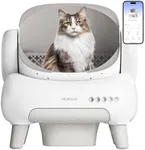 M1 Lite Open-Top Self Cleaning Cat Litter Box, Automatic Cat Litter Box with APP Control, Safety Protection, 1 Roll Waste Bag